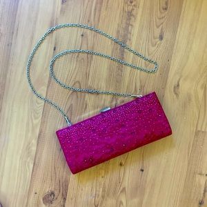 LACE & SPARKLE CLUTCH